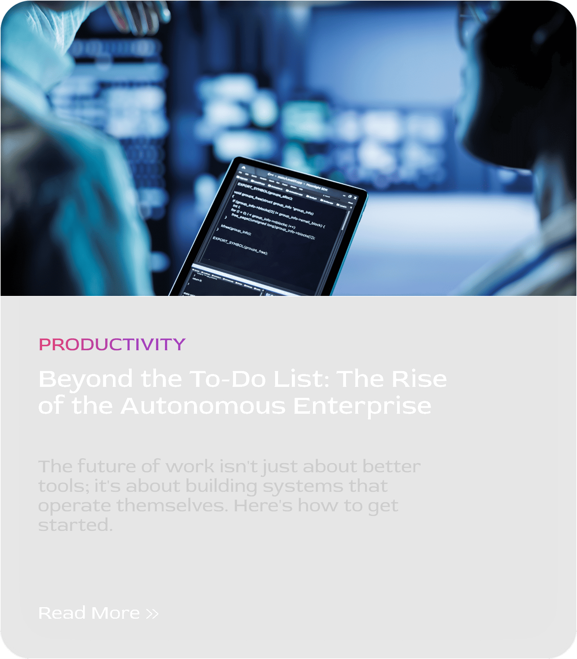 Productivity Article